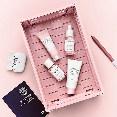 Madagascar Centella Poremizing Travel Kit (SKIN1004) - Set de miniaturas poros dilatados+ 1 Tónico 30ml + 1 Serum 30ml + 1 crema 30ml