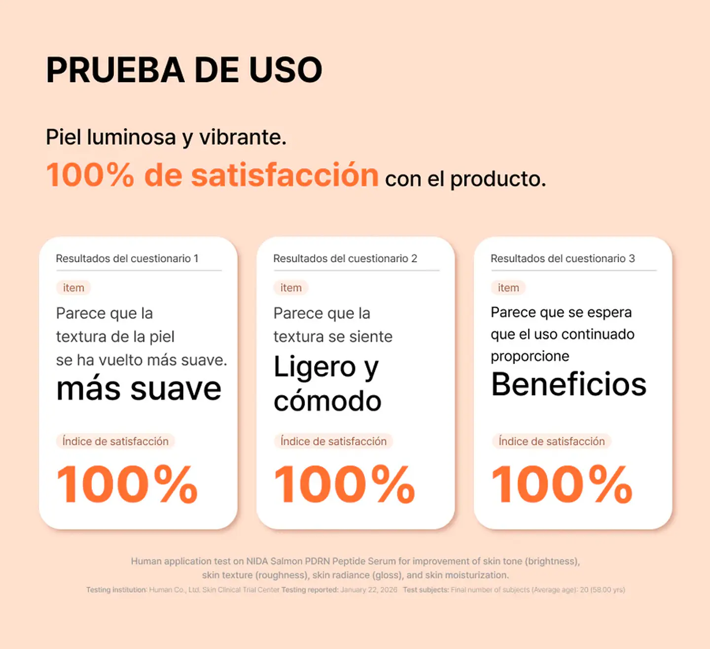 Salmon PDRN Peptide Serum (NIDA) -50ml  Serum antiedad con ADN de salmón y péptidos 6