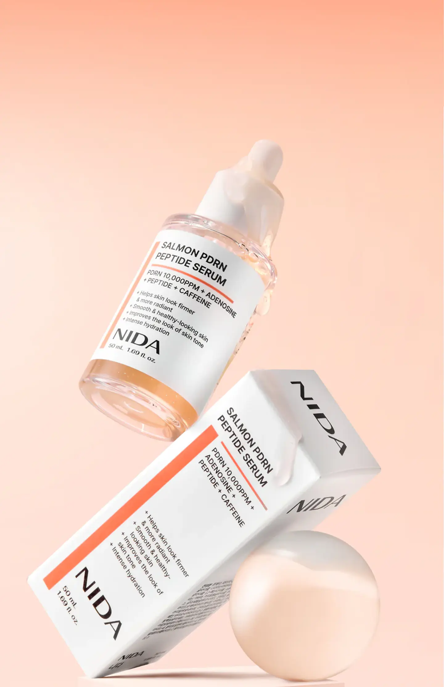 Salmon PDRN Peptide Serum (NIDA) -50ml  Serum antiedad con ADN de salmón y péptidos 7