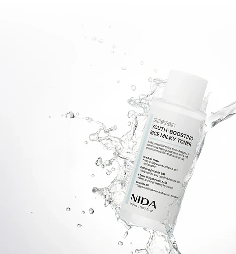 Youth-Boosting Rice Milky Toner (NIDA) - 150ml Tónico aclarante e hidratante con extracto de arroz y niacinamida