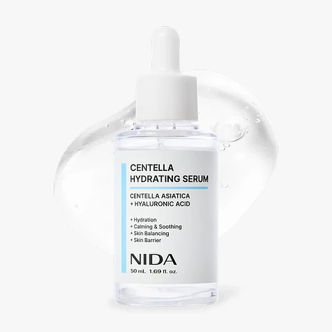  Centella Hydrating Serum (NIDA) - 50ml Serum calmante e hidratante con centella asiática y ácido hialurónico