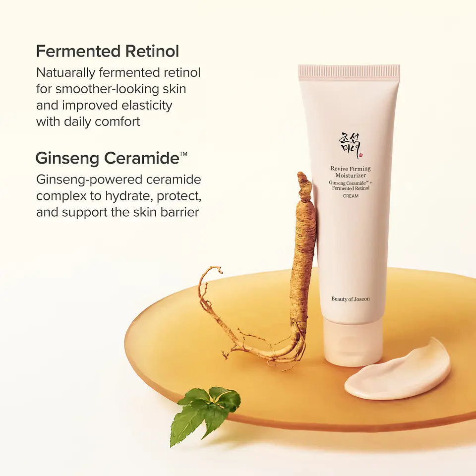  Revive Firming Moisturizer (Beauty of Joseon)  -60 ml Crema antiedad con ginseng, baba de caracol, retinol y péptidos 6