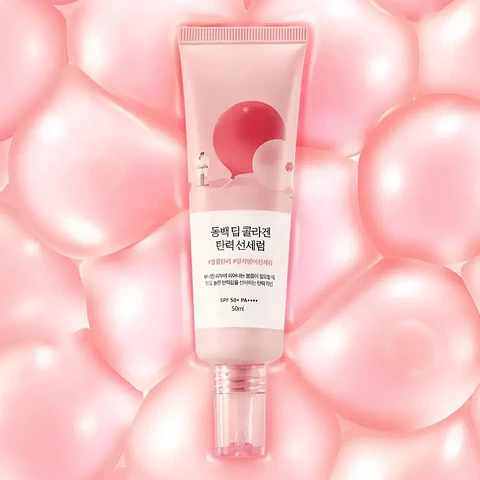 Camellia Deep Collagen Firming Sun Serum (Round Lab) - 50ml Protector solar antiedad