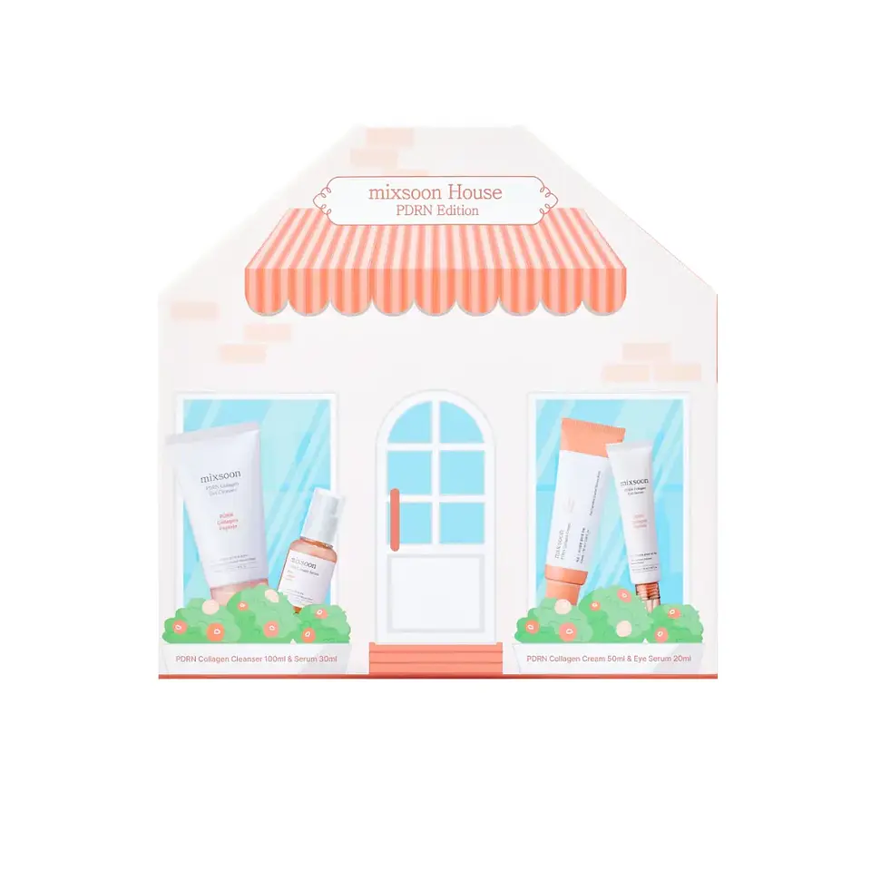 Mixsoon House PDRN Edition Set (Mixsoon) - Set antiedad con PDRN Limpiador 100ml + Serum 30 ml + Crema 30ml + Contorno ojos 30ml  1