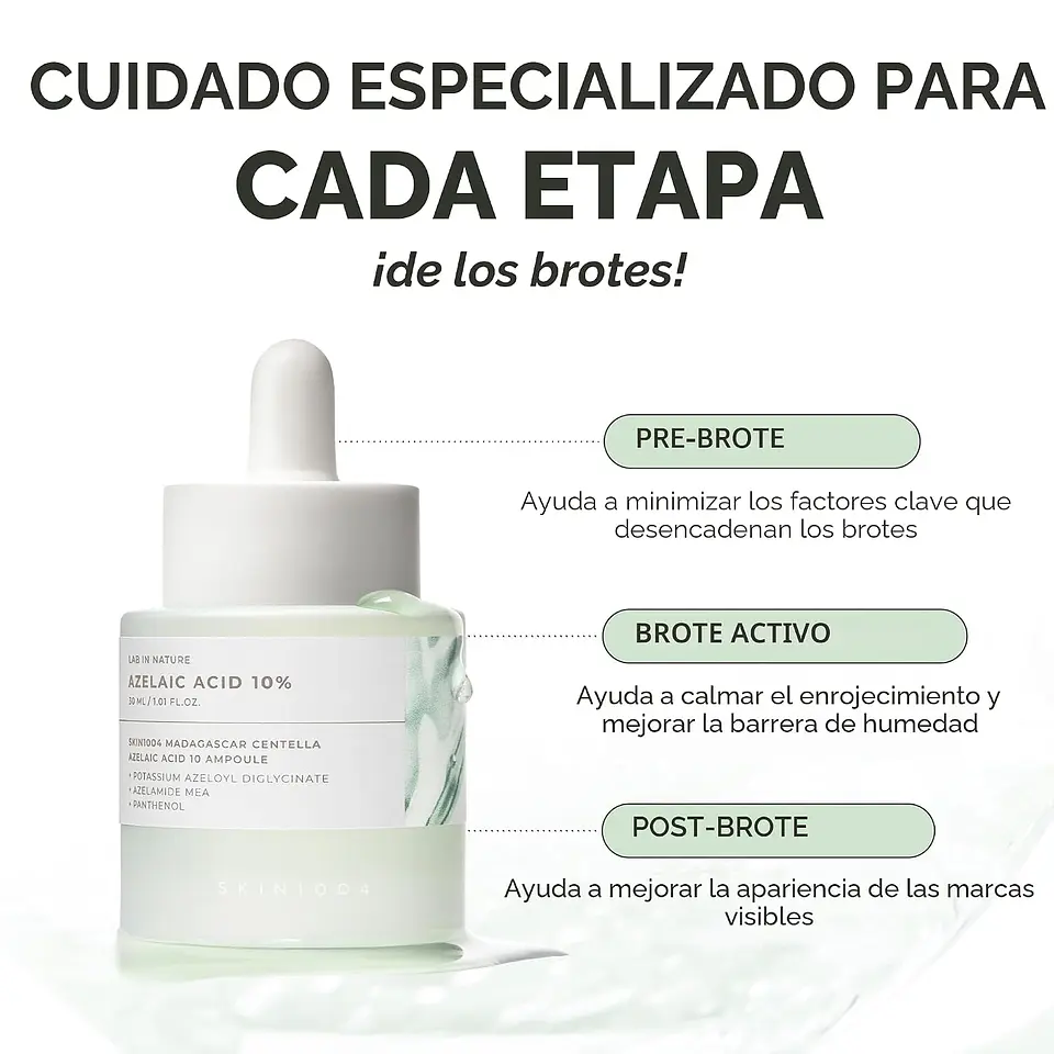 Lab in Nature Azelaic Acid 10% Ampoule (SKIN1004) -30ml Serum anti imperfeciones y rojeces con 10% de ácido azelaico 3