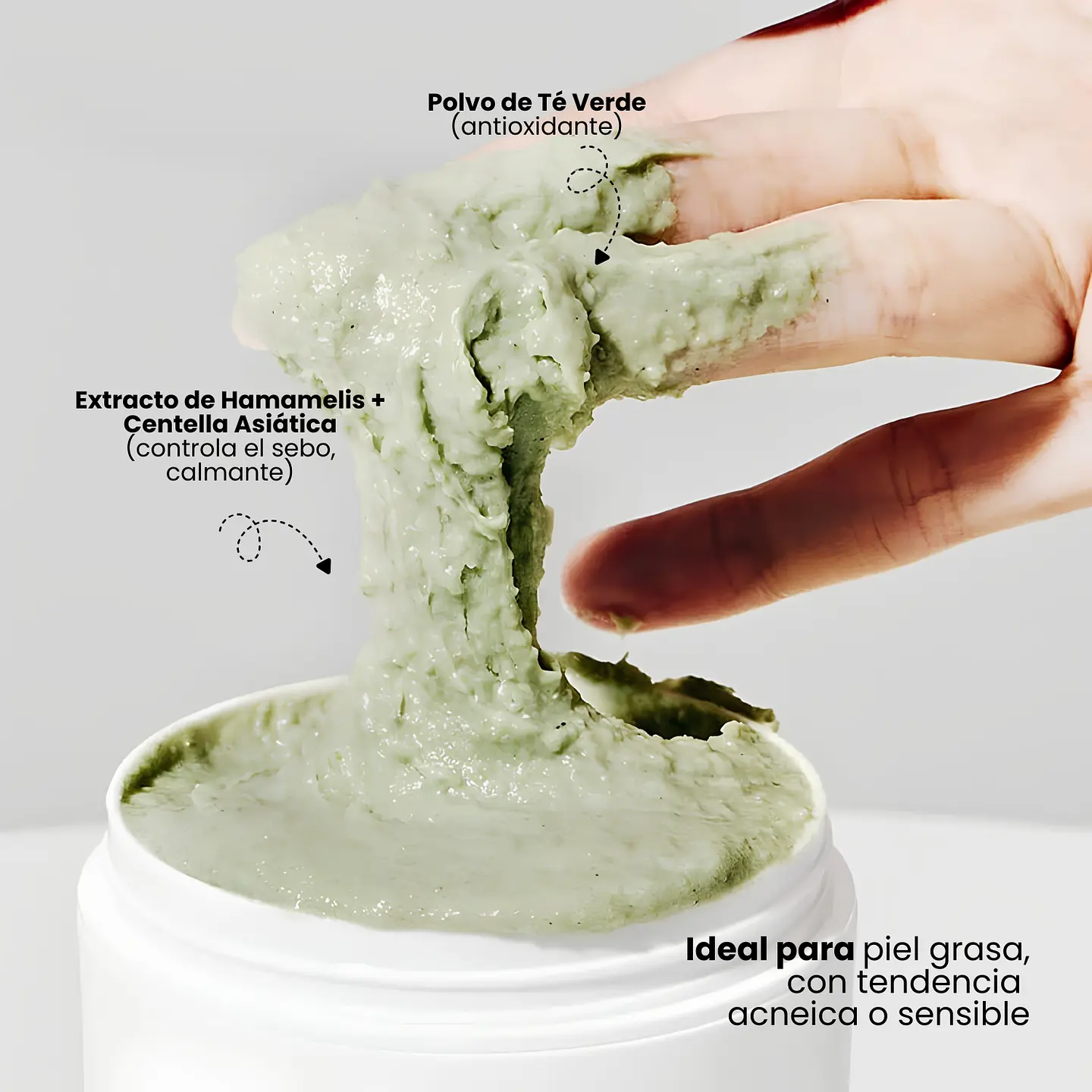 Fresh Green Rice Mochi (Arencia) -120ml Limpiador cremoso con arroz y té verde 4