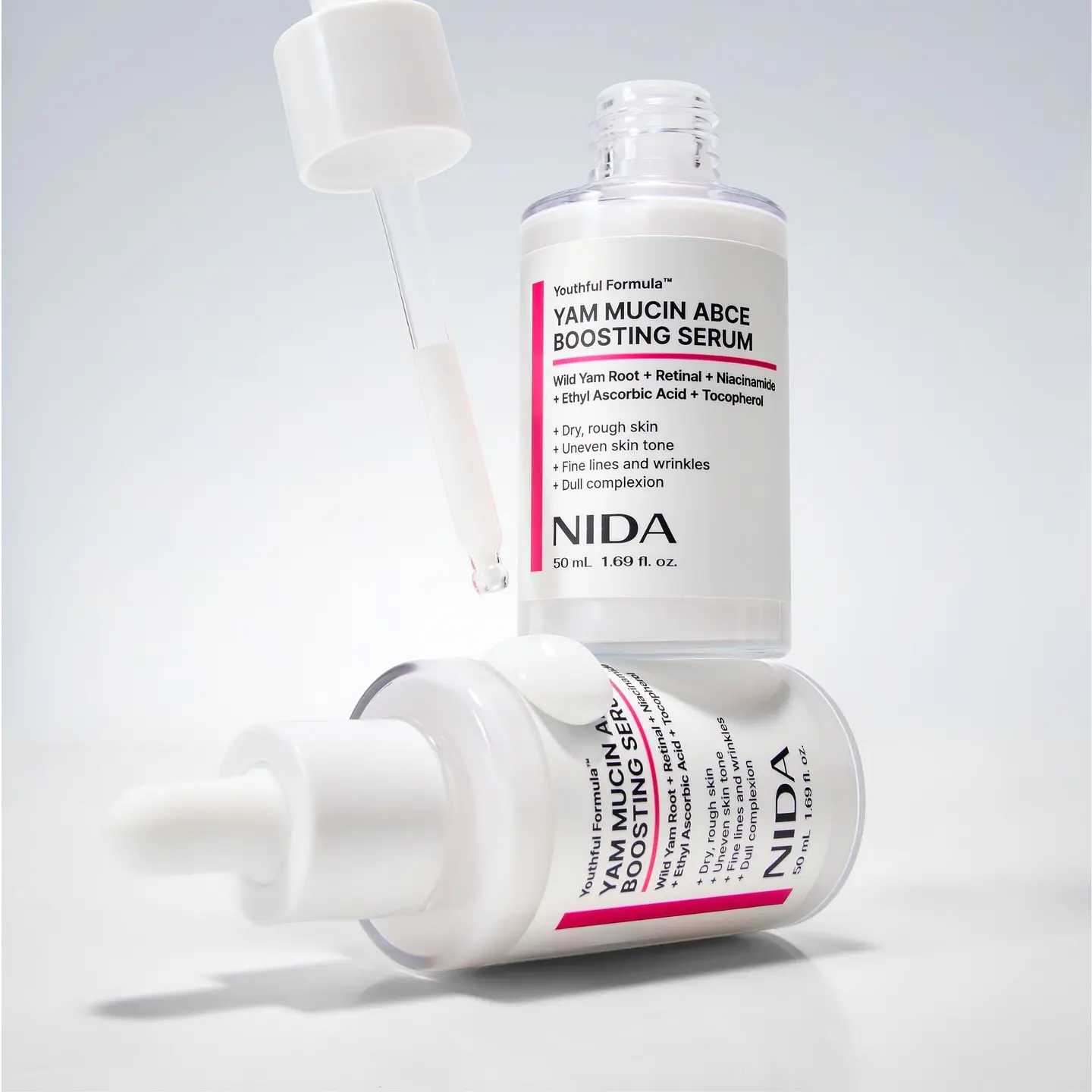 Youthful Formula™ Yam Mucin ABCE Boosting Serum (NIDA) - 50 ml Serum antiedad y regenerador con vitaminas A, B, C, E y retinal 4