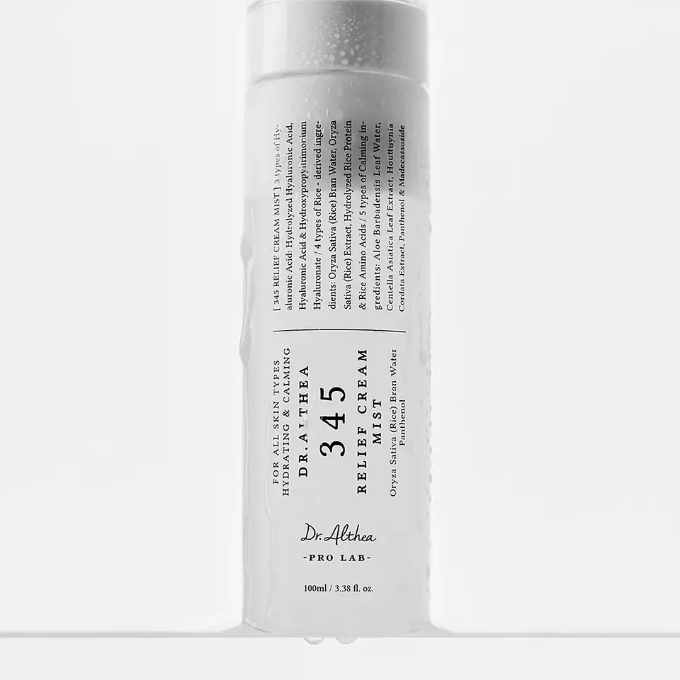 345 Relief Cream Mist (Dr. Althea) -60ml o 100ml  Bruma facial hidratante y calmante 6