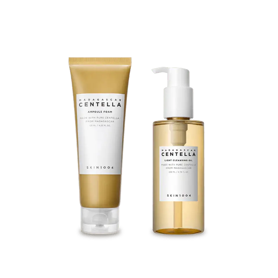 Pack Limpieza Profunda Madagascar Centella (SKIN1004) - Limpiador oleoso 200ml + Limpiador en espuma 125 ml + Limpiador en barra   5