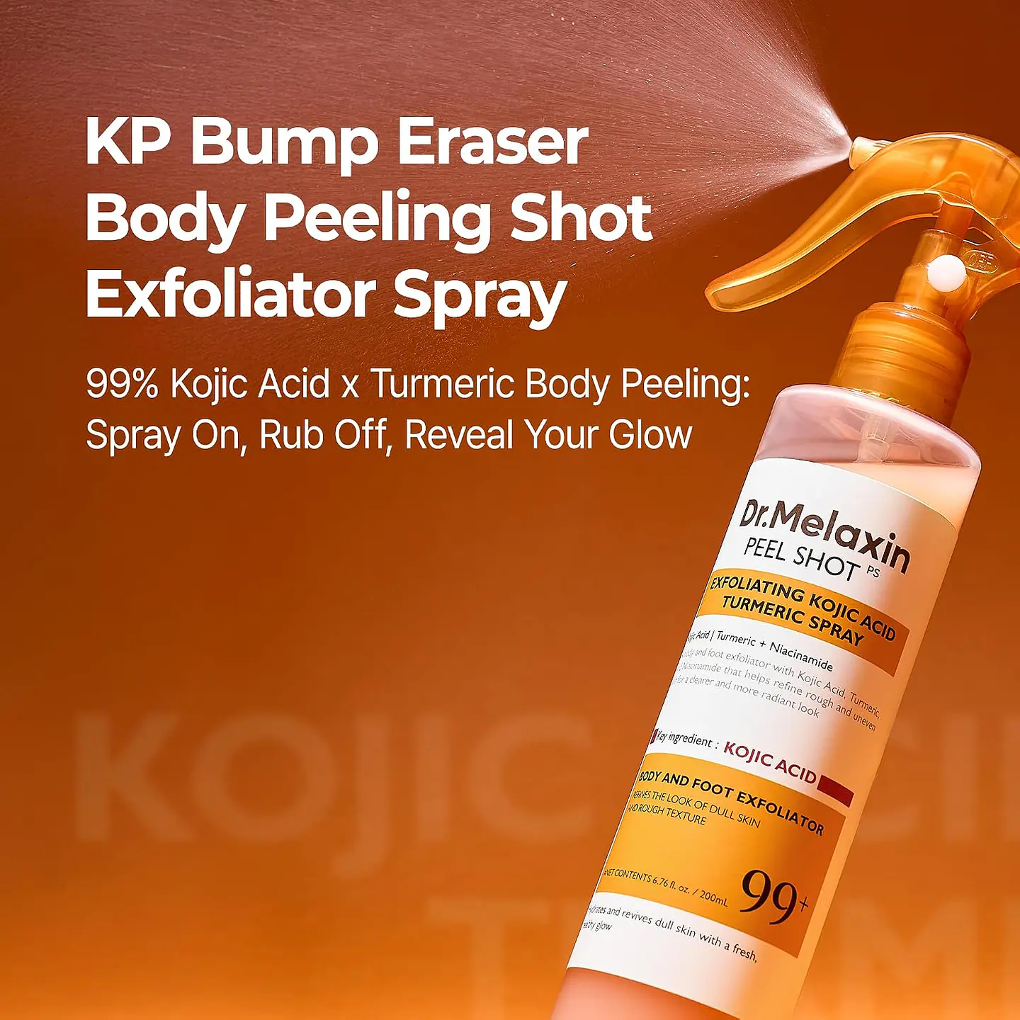 Peel Shot Exfoliating Kojic Acid Turmeric Spray (Dr Melaxin) - 200ml - Tratamiento exfoliante en spray 6