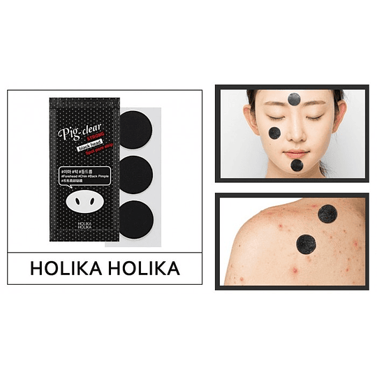 Pig Nose Clear Strong Blackhead Spot Pore Strip Parches para el acné (Holika Holika)