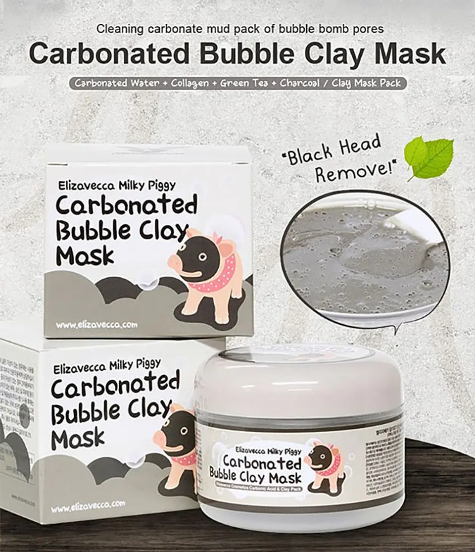 Milky Piggy Carbonated Bubble Clay (Elizavecca) - 100 gr 3