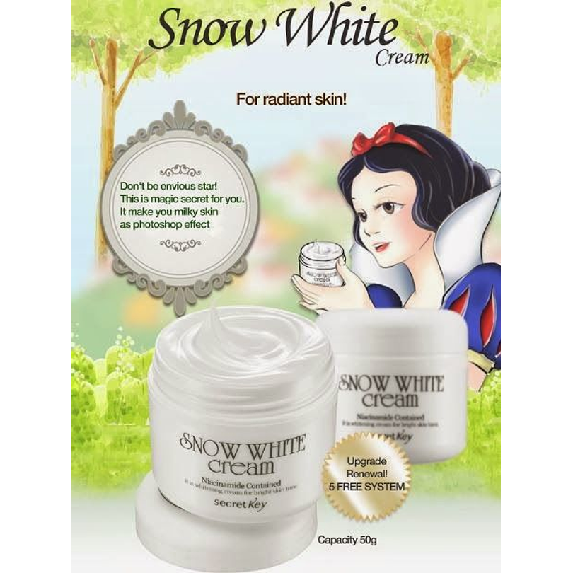 Snow White Cream (Secret Key) - 50 ml Crema Aclarante rostro 1