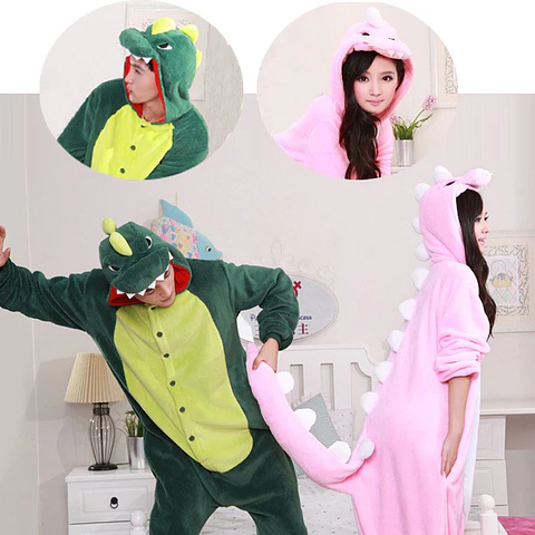 Kigurumi (Pijama Enterito) de Dinosaurio Verde