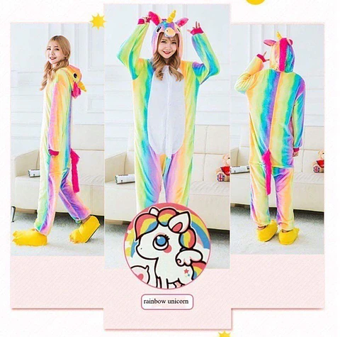 Kigurumi (Pijama enterito) de Unicornio Arcoiris 