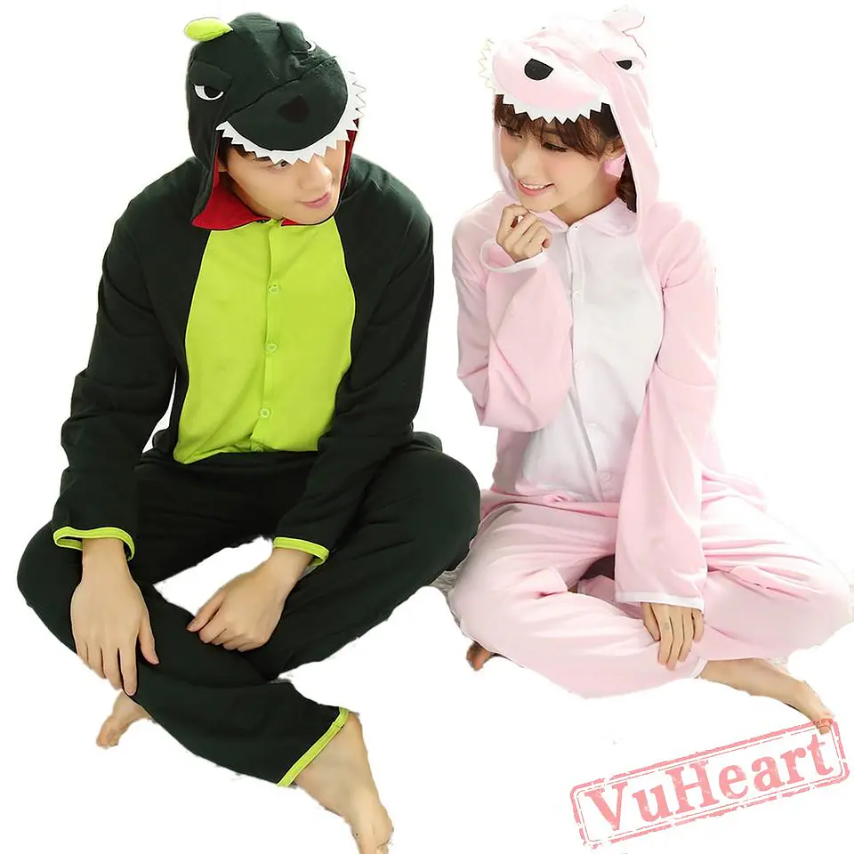 Kigurumi (Pijama Enterito) de Dinosaurio Rosado  3