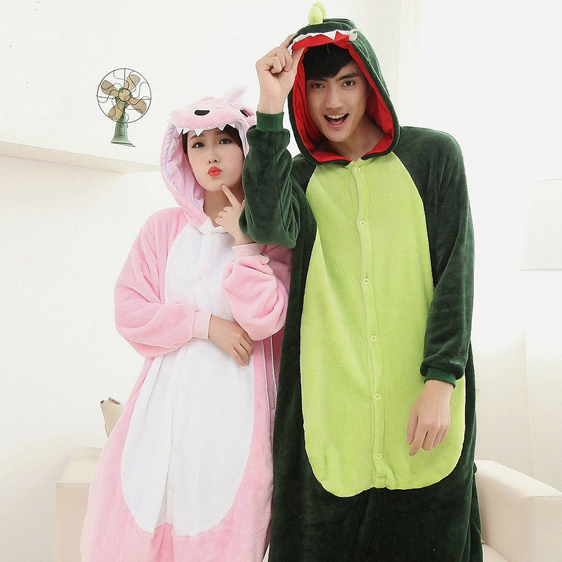 Kigurumi (Pijama Enterito) de Dinosaurio Rosado  7