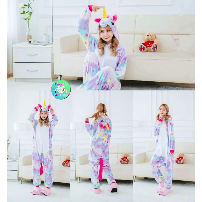 Kigurumi (Pijama enterito) de Unicornio Estrellas  1