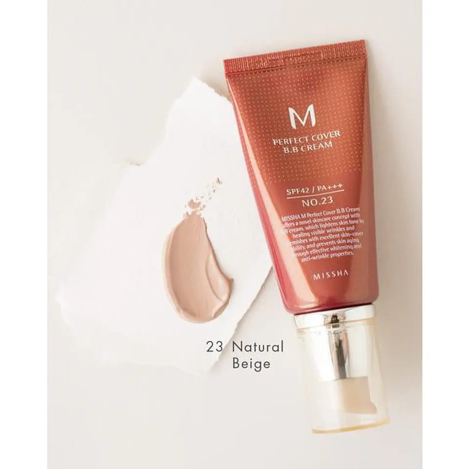 M Perfect Cover BB Cream SPF 42/PA +++  (Missha)  50ml Base cobertura perfecta 9