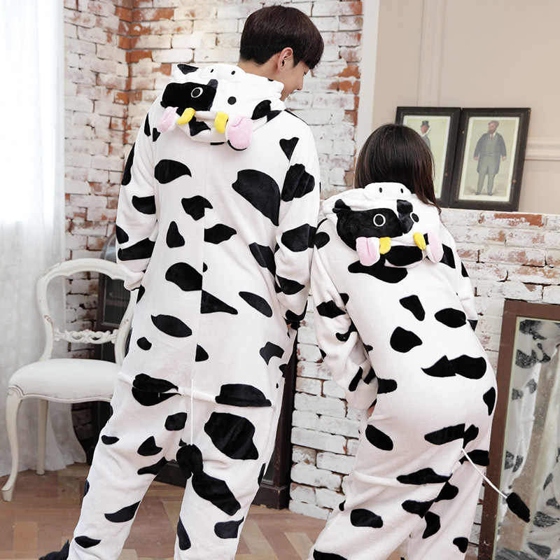 Reproducir tugurio Sobretodo Kigurumi (Pijama enterito) de Vaca