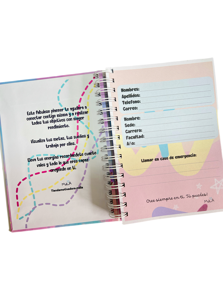 Agenda planner Universitaria ANUAL 4