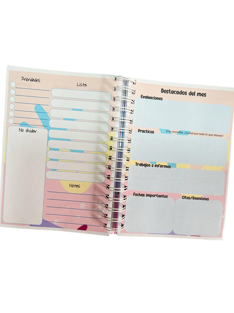 Agenda planner Universitaria ANUAL 8