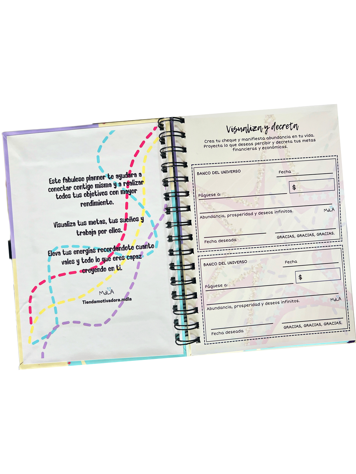 Agenda de Gratitud, afirmaciones y decretos 5