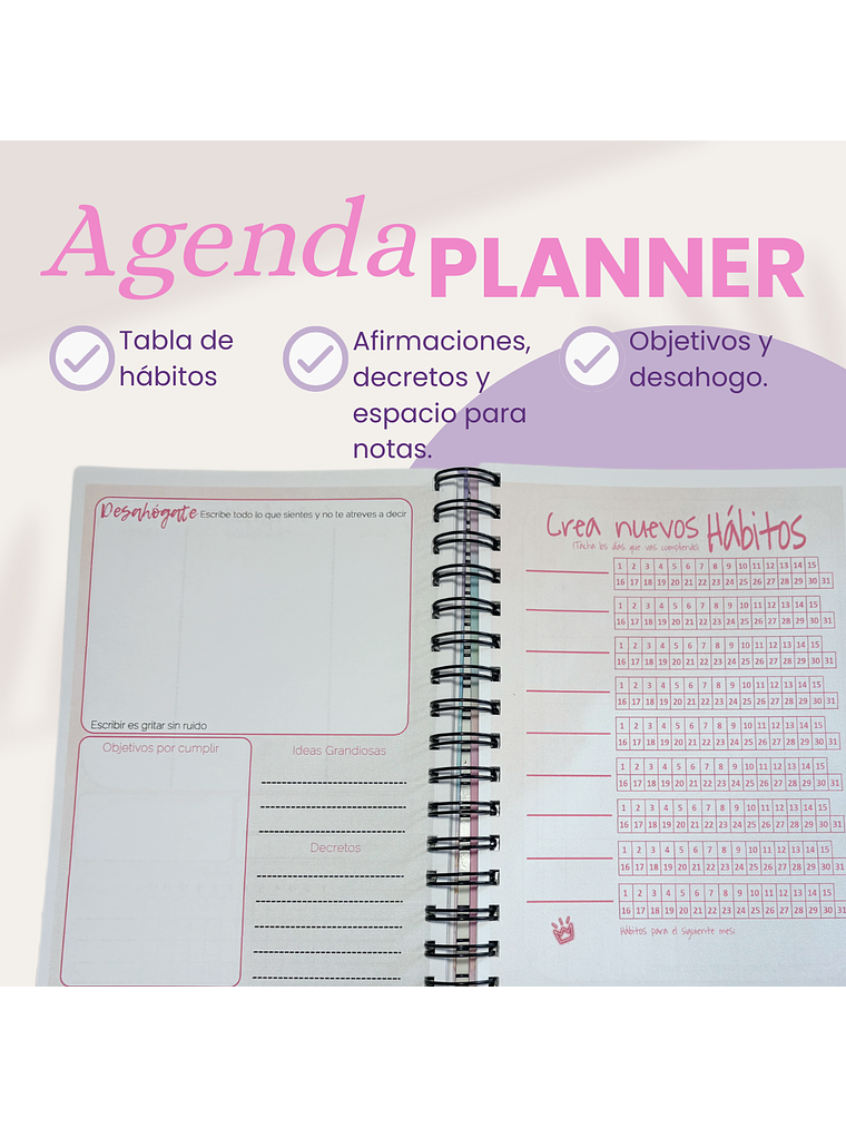 Agenda Planner Anual / Sin Fechas 5