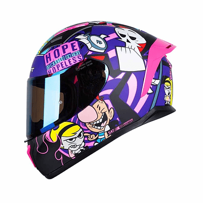 Casco Integral Shaft SH-582 SP Billy and Mandy - Morado