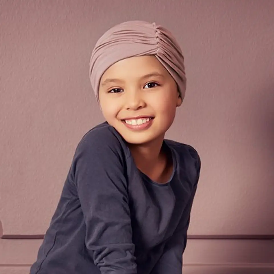 Cintillo - turbante Petite Swan, color palo rosa 1