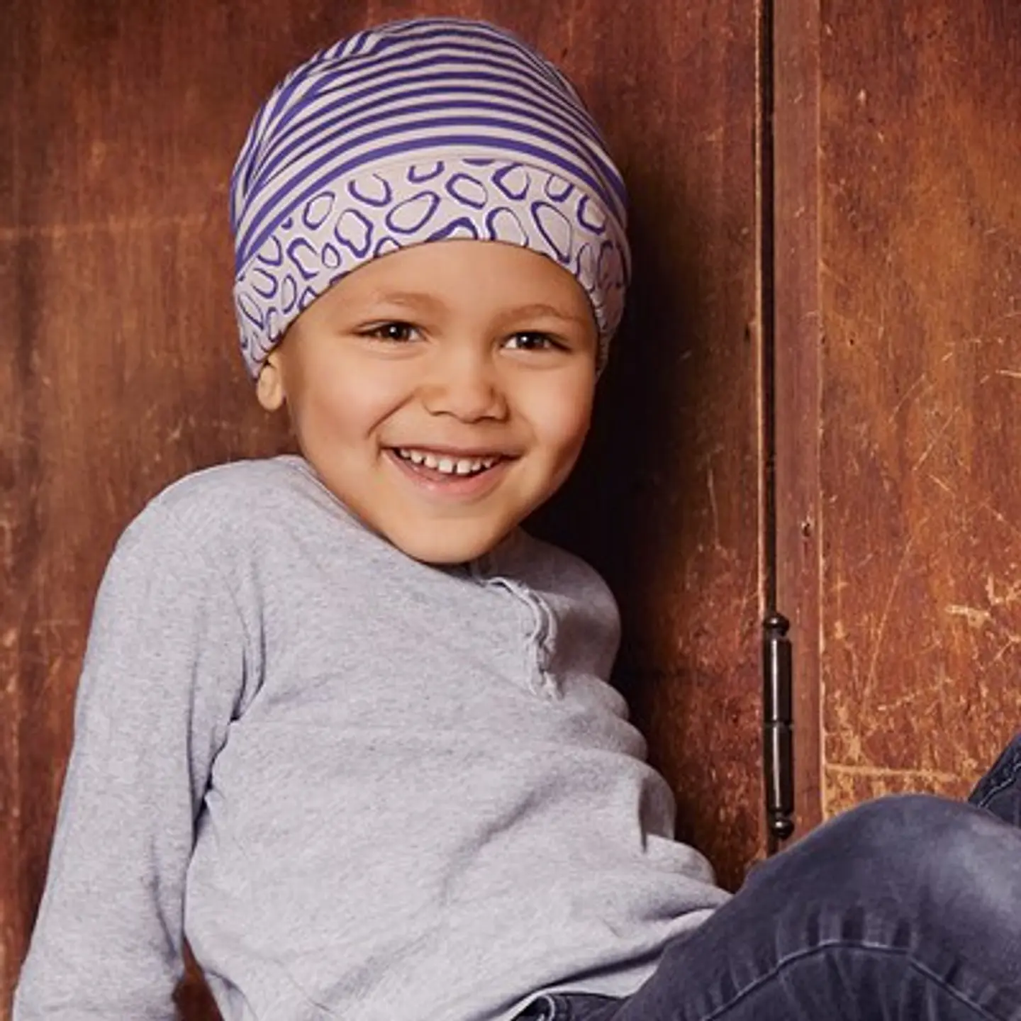 Gorro Reversible leopardo y rayas 2