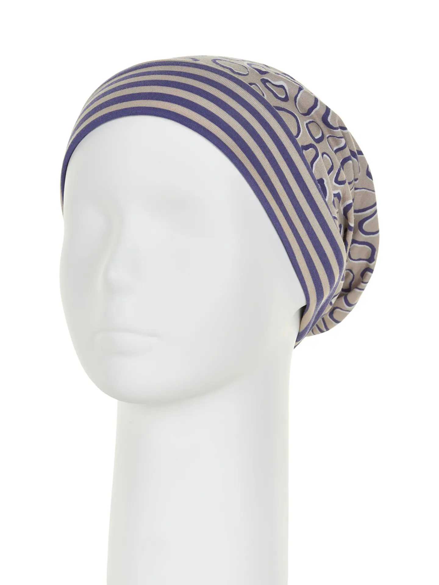 Gorro Reversible leopardo y rayas 3