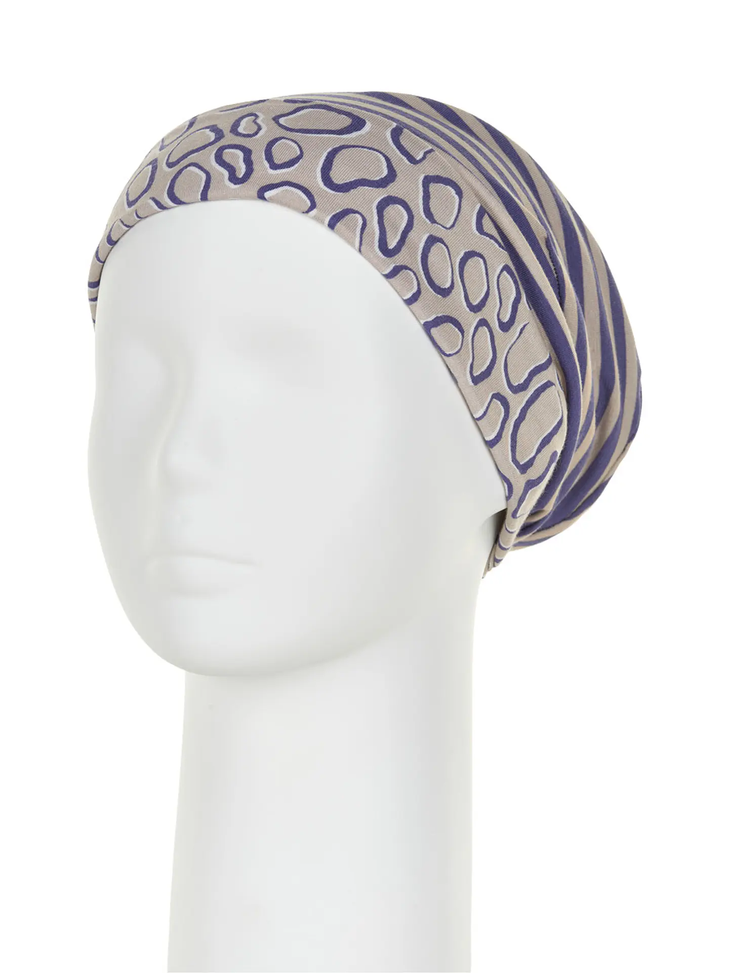Gorro Reversible leopardo y rayas 4