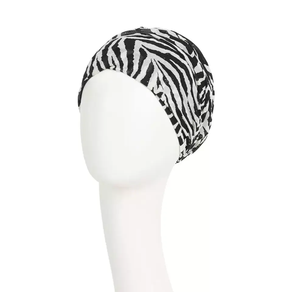 AVALON - Boho Turban set -  Zebra Glam 3