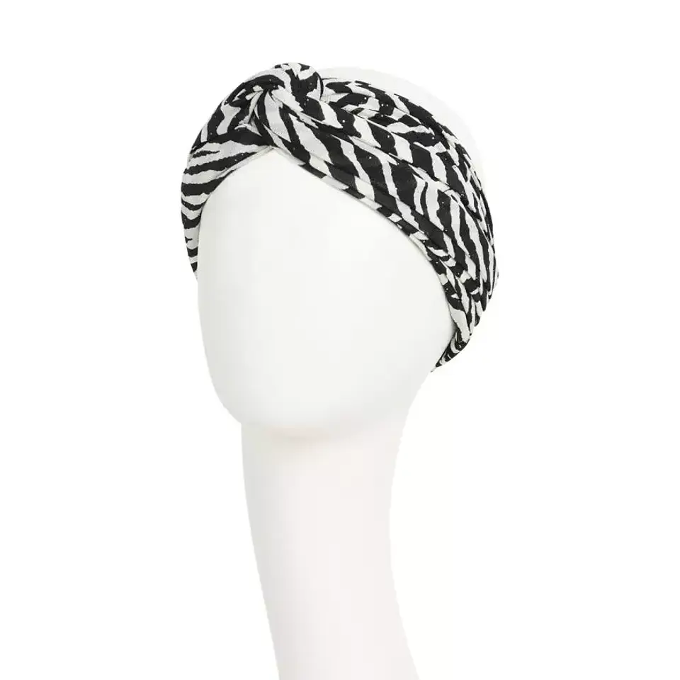 AVALON - Boho Turban set -  Zebra Glam 4