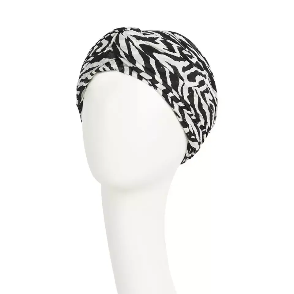AVALON - Boho Turban set -  Zebra Glam 5