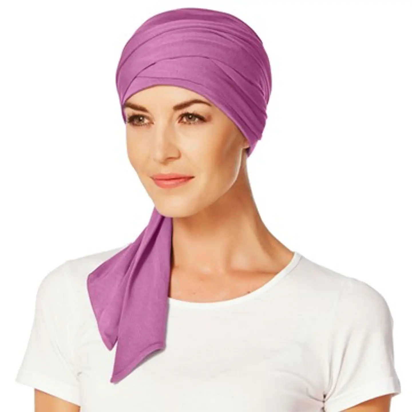 Turbante cintas largas, Fucsia 1