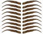 Z Cejas Tatuadas Adhesivas Modelo Paris brown - Miniatura 2
