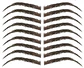 Z Cejas Tatuadas Adhesivas Modelo Cleo black - Miniatura 2