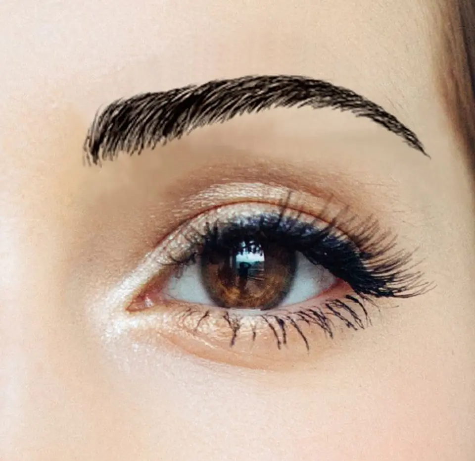 Z Cejas Tatuadas Adhesivas Modelo Nicole Black 1