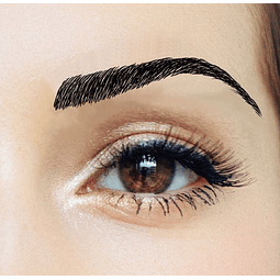 Cejas Tatuadas Adhesivas Modelo Claudia Black