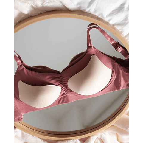 Prótesis Textil Anatómica Doble, color Champagne