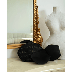 Prótesis Textil Anatómica Doble, color Negro.