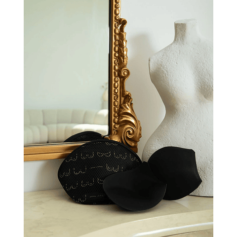 Prótesis Textil Anatómica Doble, color Negro.