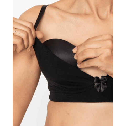 Prótesis Textil Anatómica Doble, color Negro.