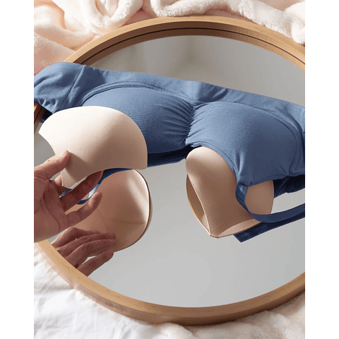 Prótesis Textil Anatómica Lado Derecho, Color Champagne