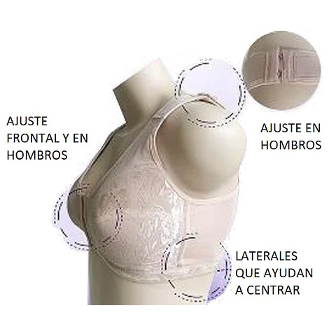 Sostén Post Operatorio y con bolsillo, con ajuste en hombros