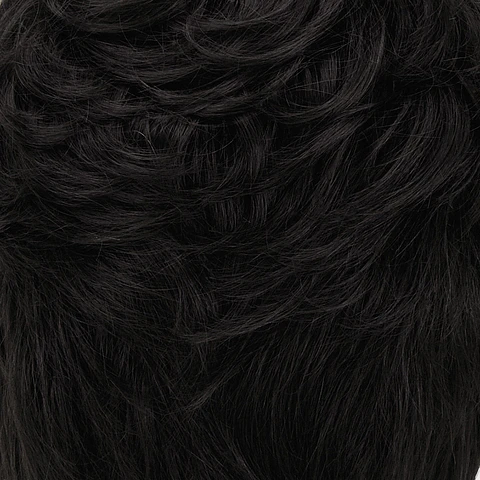 Peluca color negro, versafiber, modelo Heather.