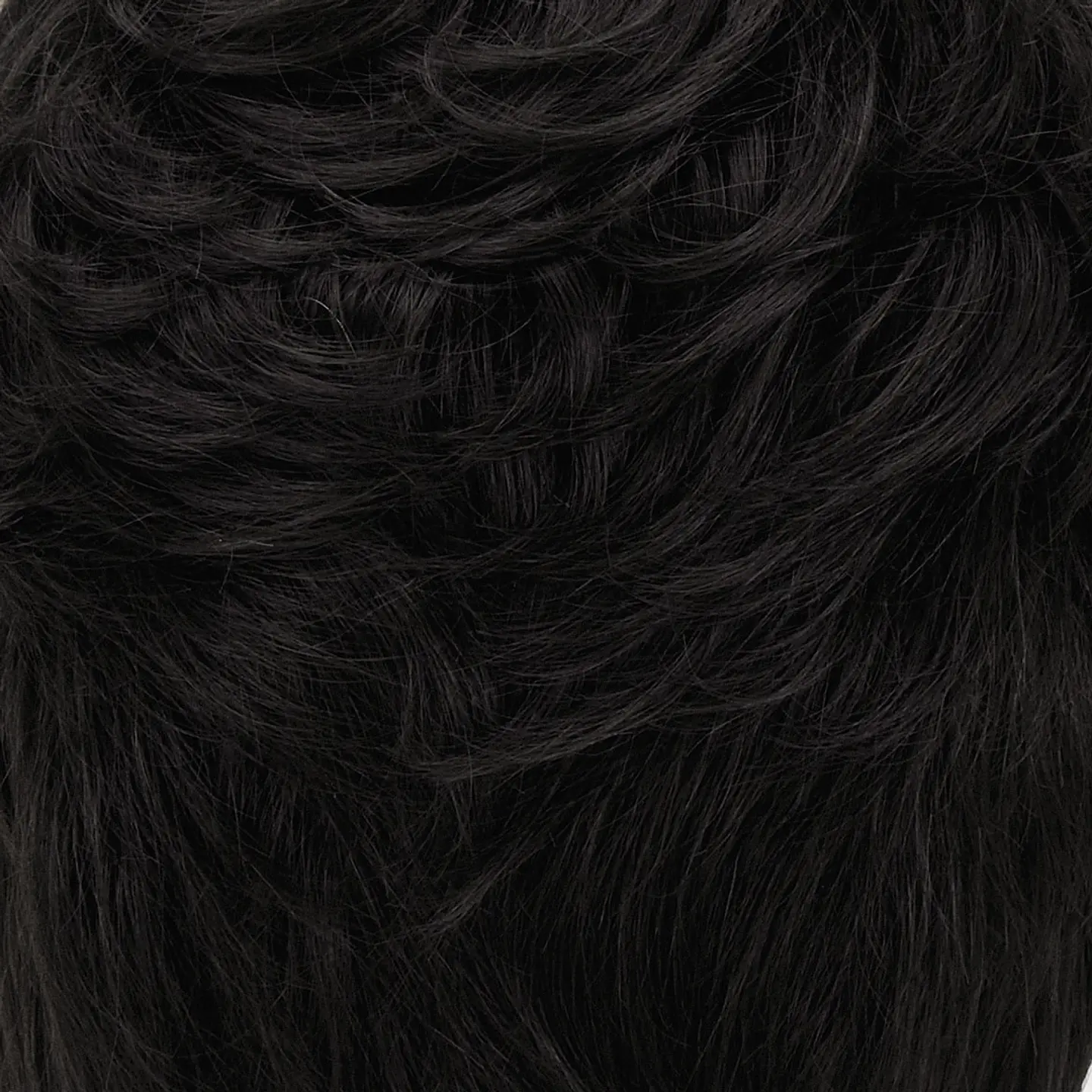 Peluca color negro, versafiber, modelo Heather. 3