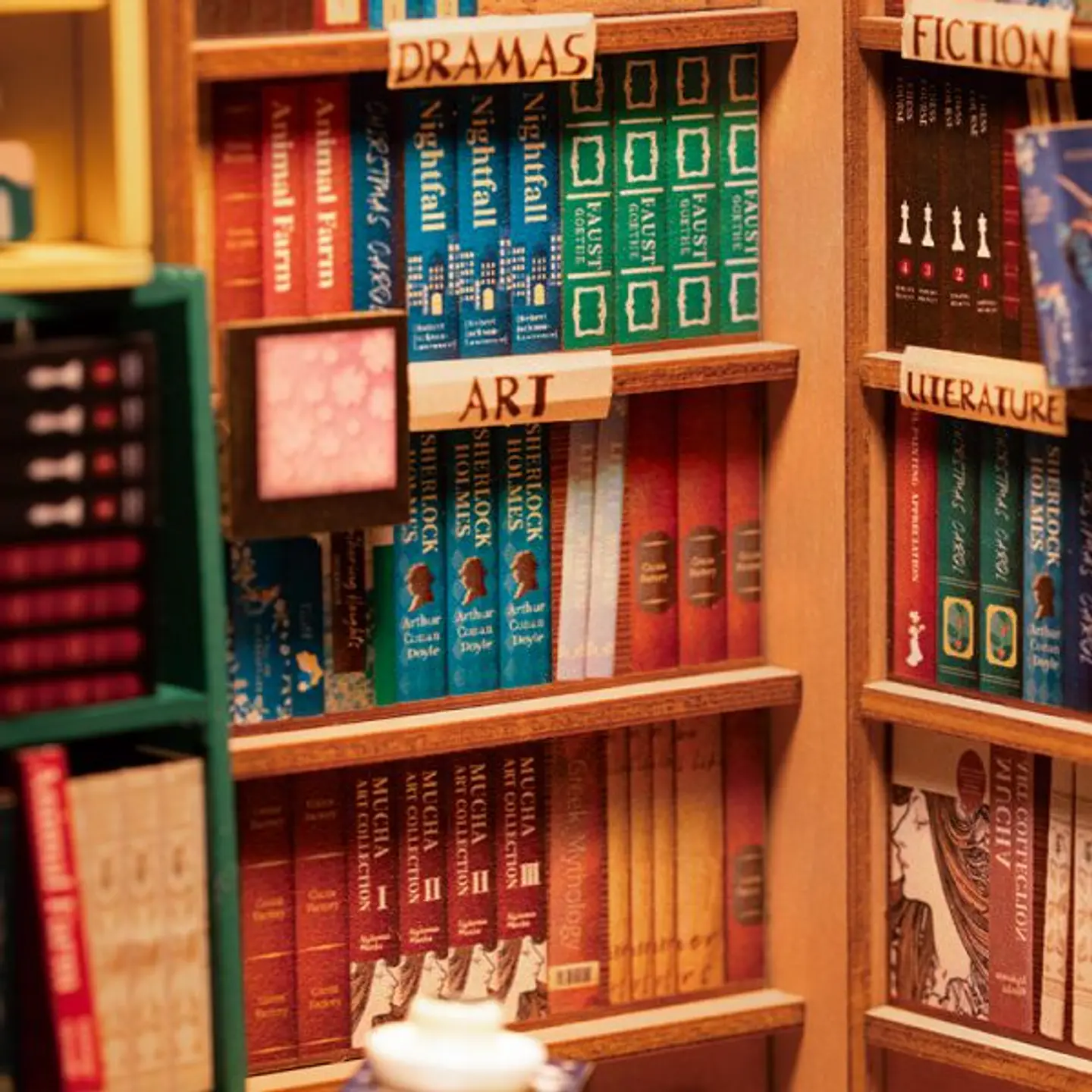 Separador de Libros Bookstore | Book Nook DIY con Luces LED 3